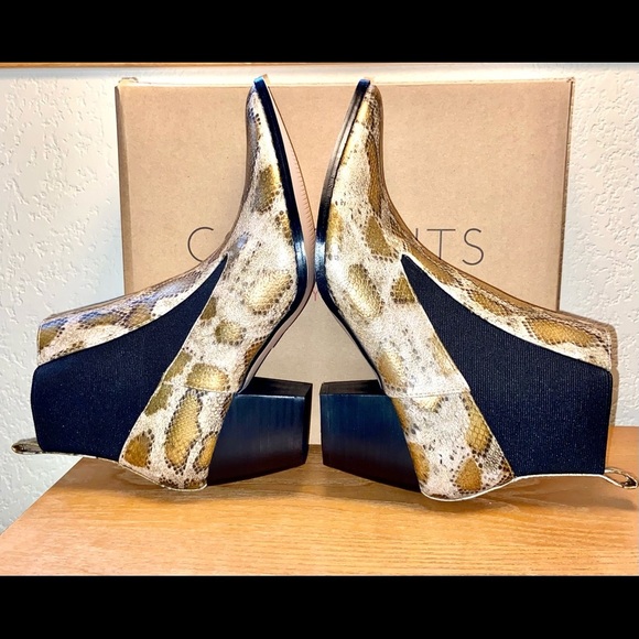 NWT-Coconuts by Matisse Snake-Print Bootie - Picture 2 of 10